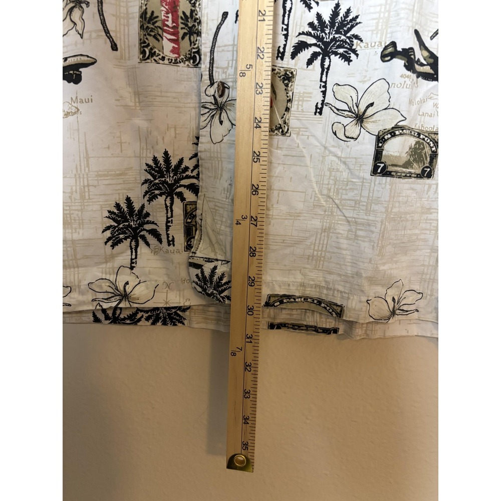 Roundtree & Yorke Outfitters Shirt Mens XL Hawaiian Floral Print Aloha Casual - Picture 9 of 9
